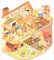 Capybara Farm Sticker Scene, Isometric Room Stickers, Adorabilities